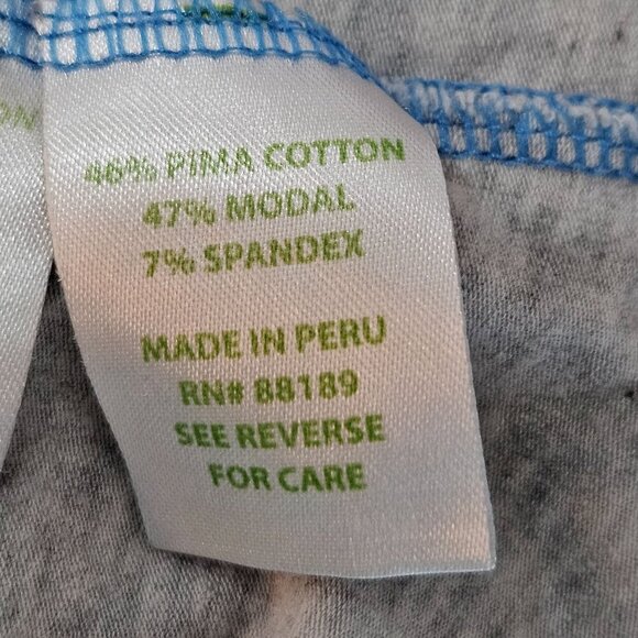 Lilly Pulitzer Blue Gray Long Sleeve Top Tee Giraffe XX Lilly Medium - Picture 7 of 10